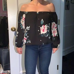 Dynamite off the shoulder blouse